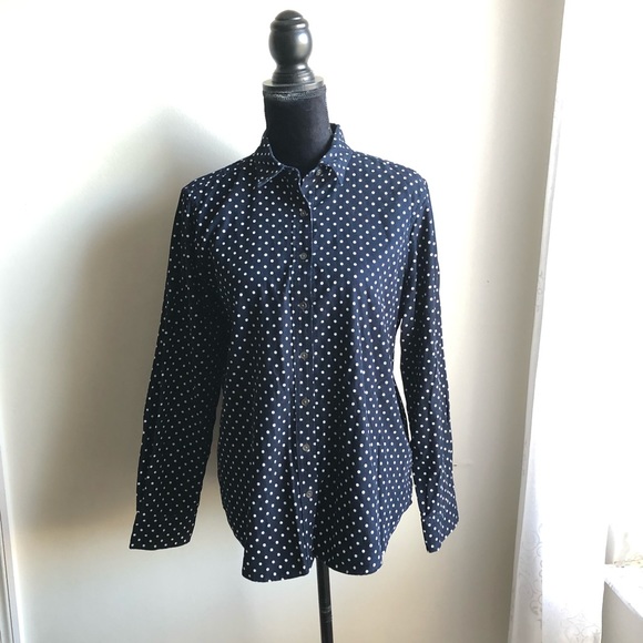 Lands' End Tops - 💖Lands End Polka Dot corduroy Top